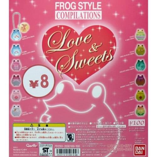 Japan BANDAI Gashapon Capsule Toys Frog Pendant Frog Style Collection Fall In Love