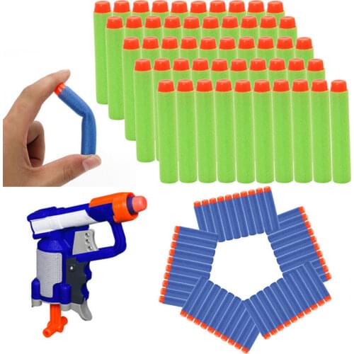 200pcs Refill Darts For Nerf Bullets Soft Hollow Hole Head 7.2cm Refill Darts Toy Gun Bullets Blasters Kids Guns Accessories