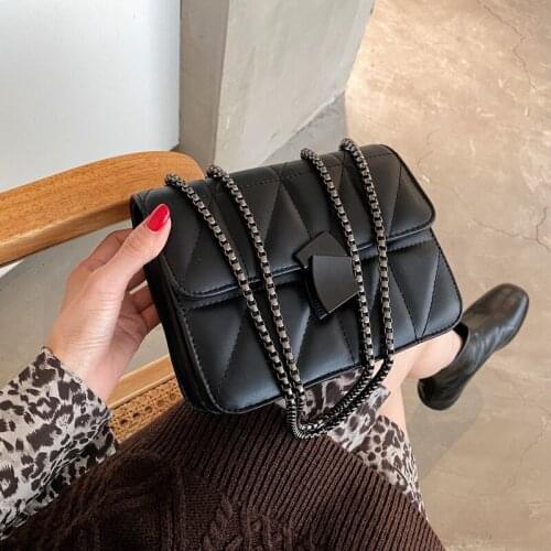2021 winter new chain bag fashion shoulder bag ladies casual messenger bag luxury designer female bag chain bag mobile phone bag