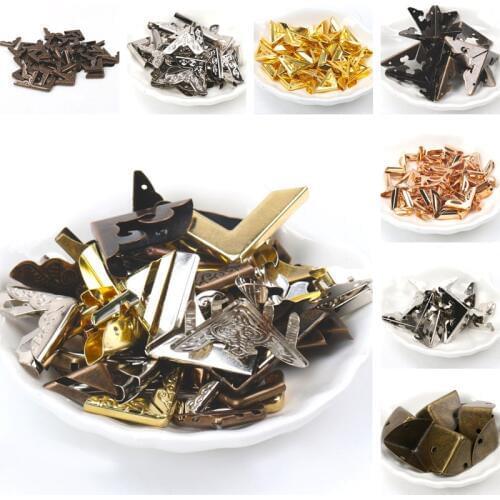 Metal Corners For Books Scrapbooking Photo Albums Menus Corner Protectors Metal Crafts DIY 40pcs