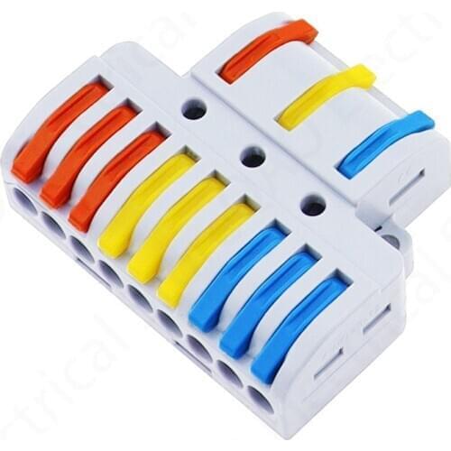 5/10pcs LT-933 Mini Fast Wire Connector Universal Wiring Electric Cable Connector Push-in Conductor LED Light Terminal Block
