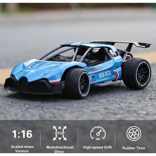 SL200A 1:16 2WD remote control car 360 degree driving 15km/h childrens toy alloy track remote control racing drift car model