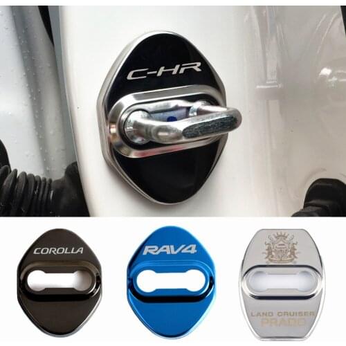 Car Door Lock Protective Cover For Toyota RAV4 2013 2014 C-HR CHR Prado Corolla Accossories Car Styling