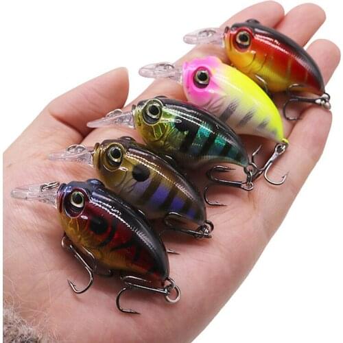 1Pcs 8g 60mm Luya Minnow Fishing Lures Fish Depth 0.2-2M Jig Hard Artificial Bionic Baits For Fishing Tackle Lure Accessories