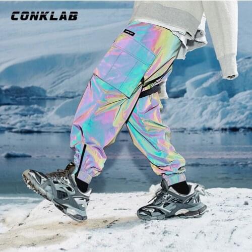 2020 Harem Pants 3M Reflective Fashion Trendy Design Casual Pants Hip Hop Men Women Skateboard Street Wear