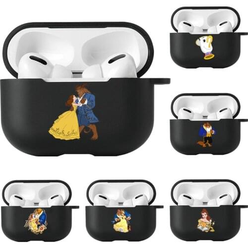 Earphone Case For AirPods Pro Cases Bluetooth Headphones Cover For Apple Air Pods Pro Funda Disney Beauty and the Beast Aladdin