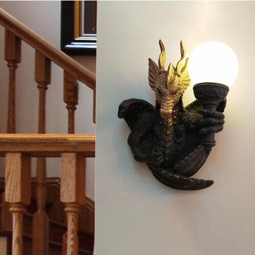 Long LED Wall Lamp Restaurant Hotel Living Room Corridor Resin Wall Lamp Simple Modern Decoration E27 Wall Decor