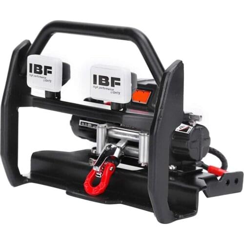 FBIL-RC Metal Front Bumper RC with Winch 3-Way Channel Controller Compatible for TRAXXAS TRX6 G63 TRX4 G500