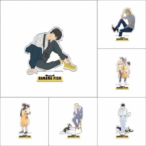 Hot Japan Anime Banana Fish Ash Lynx Okumura Eiji Cosplay Acrylic Stand Figure Model Plate Base Desk Decor Xmas Gifts For Friend