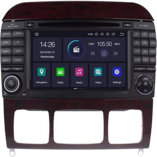 IPS DSP android 10.0 4G+ 64G ROM Car radio GPS navigation player for Benz W220 W215 S280 S320 S350 S400 S Class WiFi BT carplay