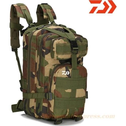 2020 Daiwa Fishing Outdoor Bag Camouflage Backpack Attack Package Men and Women Fashion Small Mountain Climbing on Foot Backpack