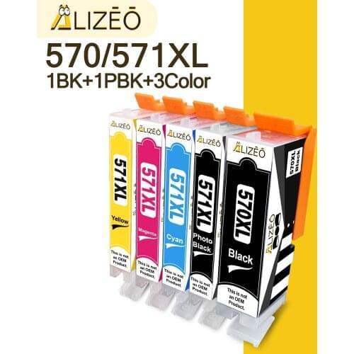 PGI 570 CLI 571 compatible ink cartridge printer For Canon Pixma TS5055 TS6050 TS6052 TS8050 For Canon PGI 570 XL CLI 571 XL