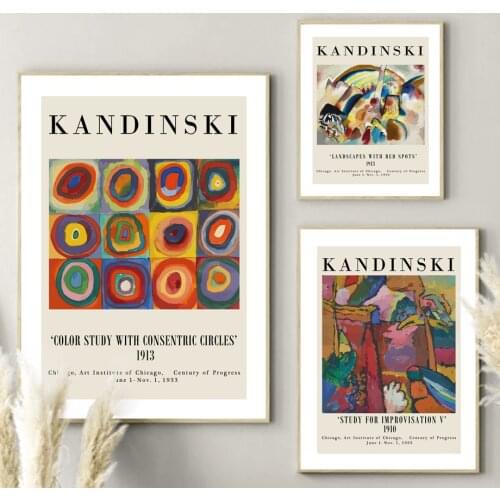Concentric Circles Abstract Texture Kandinski Art Canvas Painting Nordic Posters And Prints Wall Pictures For Living Room Decor