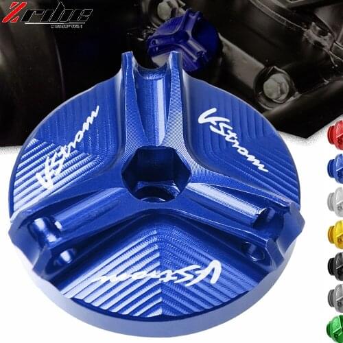 Oil Filler Cap For Suzuki V-Strom 650 1000 DL650 2004 2005-2020 Motorcycle Accessories Engine Oil Drain Plug Sump Nut Cup Cover