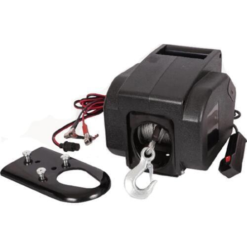 3500lb--6500LB 12V electric boat car yacht winch portable hand hold truck auto barge trailer hand tool pulling machine