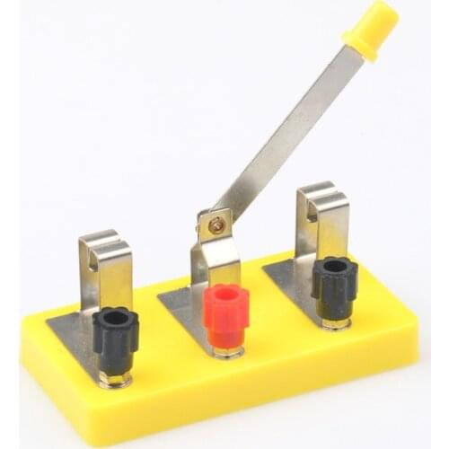 10pcs/pack Monopole Double Throw Switch Light Emitting LED Diode Unilateral Conduction Physical Electrical Circuit Experimental