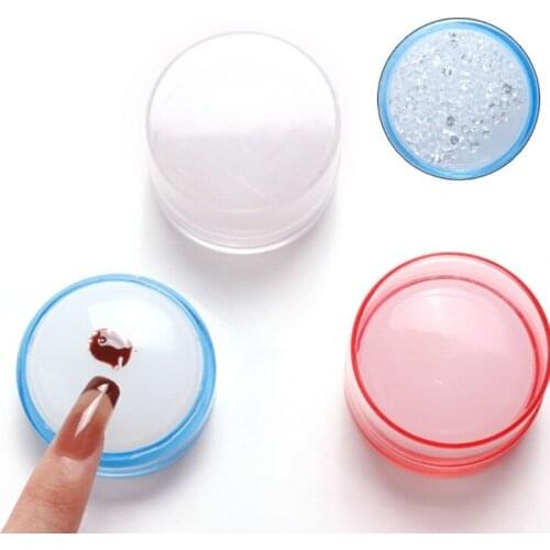 Nail Stamper&Stamping Plate Kit Silicone White Head Nail Stamper Set Jelly Head Nail Art Print Silicone Stamping Tools