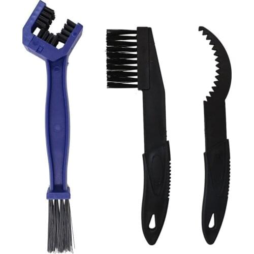 3-piece bicycle chain cleaning brush set MTB mountain bike machine cleaning scrubber cycling cleaning maintenance kit tool