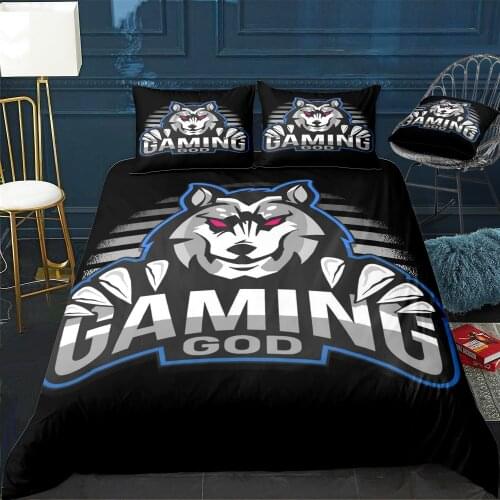 Gaming God Gamer Gift Duvet Cover Twin/Queen/King Size Luxury Comforter Bedding Set With Pillowcase Home Bed Decora Dropshipping