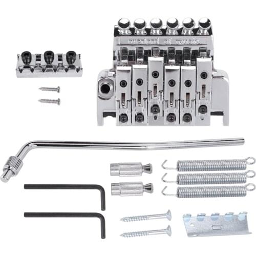 A Set of Tremolo Bridge Double Locking System Pulled Electric Guitar String Bridge Guitar Accessories Bridge Parts