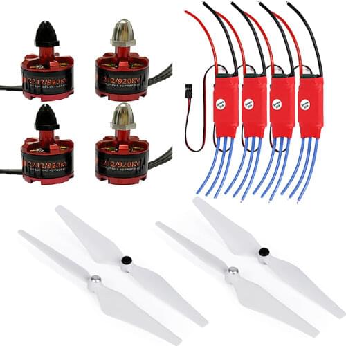 NEW 4 Set 2212 920KV CW CCW Brushless Motor + 30A Simonk ESC w/ 5V 2A BEC + 9450 propeller for F450 F500 F550 Phantom 2 3 Drone