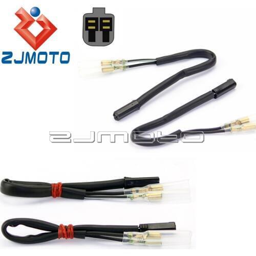 OEM Turn Signal Wiring Adapter Plug Harness Connectors 2-wire For Suzuki GSXR 650F DL1000 SV1000 TL1000R Bandit M109R 1300