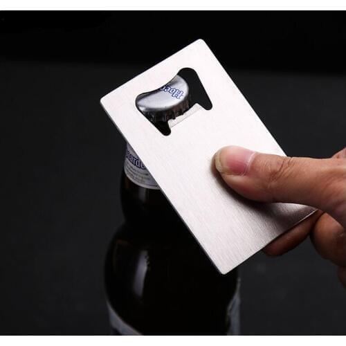 Hollowed Out Design Corkscrew Metal Credit Card Sized Bottle Opener Easy To Carry Beer Openers LX4395