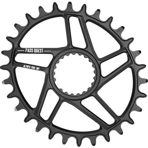PASS QUEST Bicycle Crankset 12 Speed Offset 2.2MM Oval Chainring Chainwheel for crank Boost directly mounted 30-40T