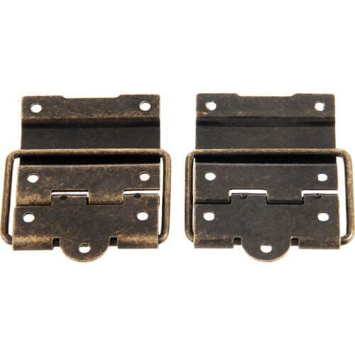 2Pcs 52x41MM Antique Cabinet Door Hinge Furniture Accessories Wood Gift Box Hinge Printing Packaging Jewelry Box DIY Accessories