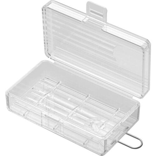 MasterFire 500pcs/lot Plastic Battery Holder Storage Box Case For 18650 CR123A 16340 Batteries Storage Box Cover with hook