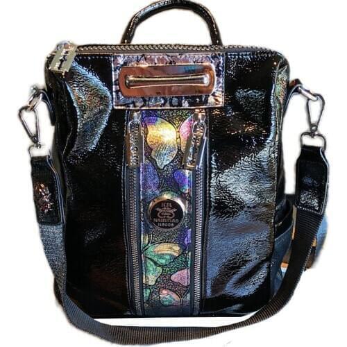 Luxury Designer Color Butterfly Ita Backpack School Sequin Leather Brand Shoulder Bag Rivet High-capacity Travel Bag Back Pack A