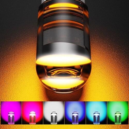 W5W Glass Led 12V Bulb Led Dome License Plate Side Marker Width Light Decorative Transparent Universal Car T10 Lamp