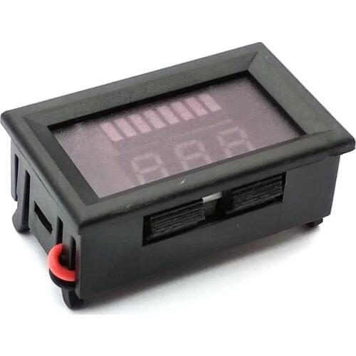 LED Indicator 12V 24V 48V Lead-acid Battery Capacity Tester Voltmeter