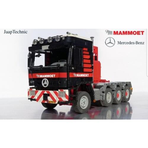Technical building block RC tractor moc-0879 Actros 4160 SLT mammoth childrens assembled toy gift model 6075 pallet 3619