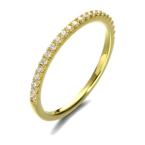 925 sterling silver single Row Clear zircon ring contracted OL fashion rings for women Tiny luxury jewelry female Gifts