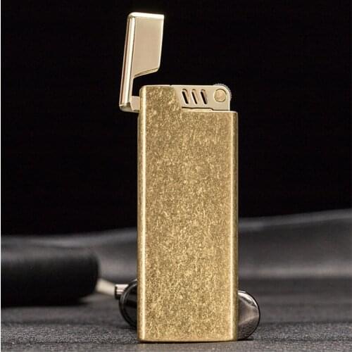 Zorro Ultra-Thin Butane Gas Inflatable Lighter Metal Flnt Grinding Wheel Open Flame Cigarettes Accessories 5mm Brass Insert Tool