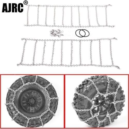 1/10 crawler climbing vehicle snow tire chain TRAXXAS TRX4 TRX6 AXIAL SCX10 1.9-2.2 inch snow tire chain YIKONG D90 D110
