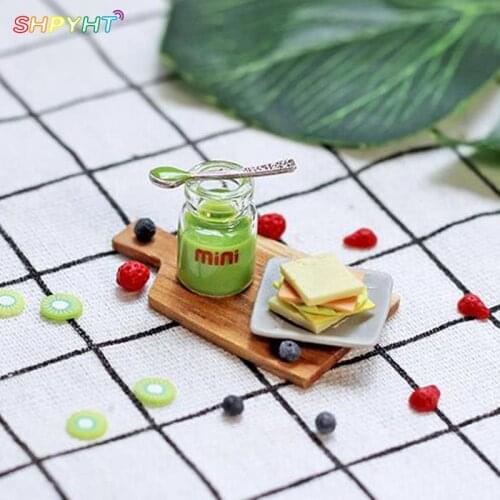 1/12 1PC Miniature Bubble Tea Ice-cream Drinks Pearl Milk Model Tea Doll Food Toy Dollhouse Accessories Simulation Drinks