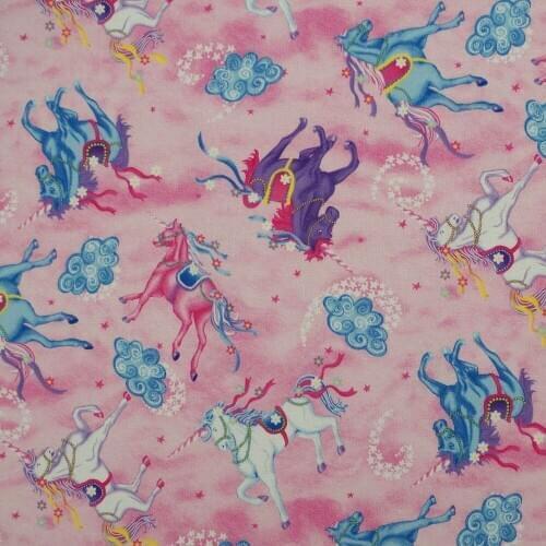 1 yard Cotton Woven Fabric - Cartoon - Unicorn (width=108cm)