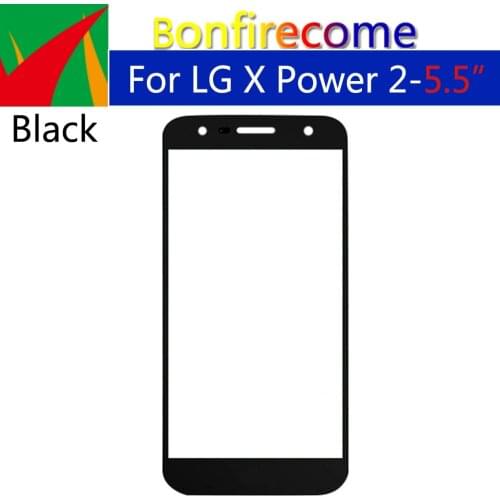 10Pcs\Lot For LG X Power2 M320G M320N M320F Touch Screen LCD Front Outer Glass Panel Lens Replacement