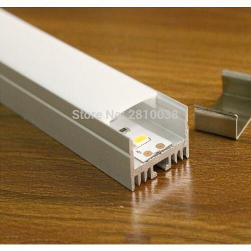 10 X 2M Sets/Lot Anodized silver led light aluminum profile and Rectangle aluminium led extrusion for wall ceiling light