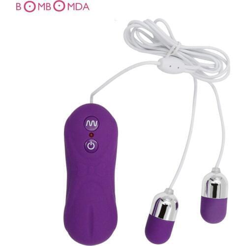 16 Speeds Silent Double Vibrating Egg Clitoris Climax Stimulate Jump Egg Sex Product Dual Vibrators Egg Sex Toy For Women