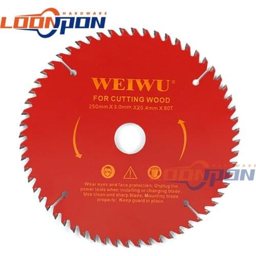 250mm/10inch Carbide Circular Saw Blade For Wood Aluminum Alloy Cutting 40T/60T/80T/100T/120T Cutter Tool Saw Blade