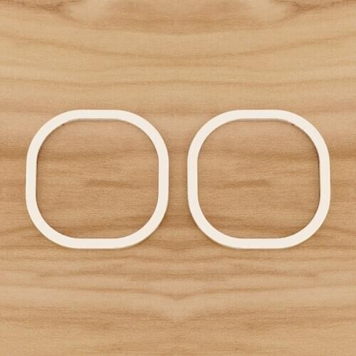 5 Pieces Silver Color Open Irregular Circle Round Connector Charms Pendants for DIY Jewellery Making Accessories 36x36mm