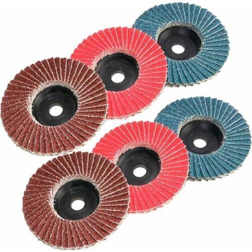 3 Inch 6/10PCS Flap Discs 75*10mm Grinding Wheels Sanding Discs 80 Grit For Angle Grinder polishing of Metal Wood and Plastic