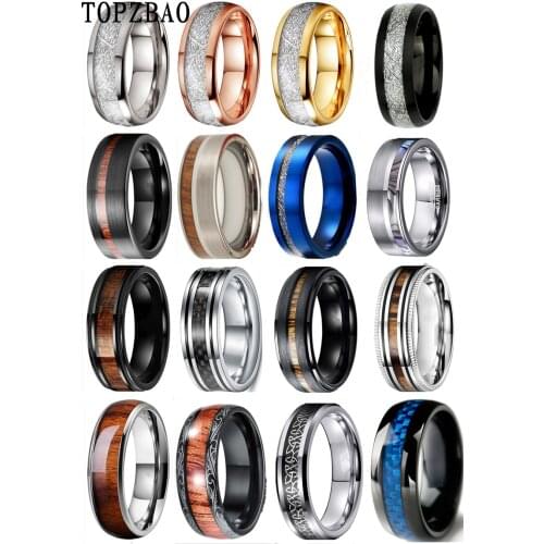8mm stainless steel jewelry inlaid patch ring VIP ring