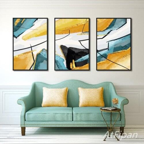Abstract Premium Color Mosaic Graffiti blocks Art Poster Wall Art Print Canvas Painting Picture Modern Home Living Room Decor
