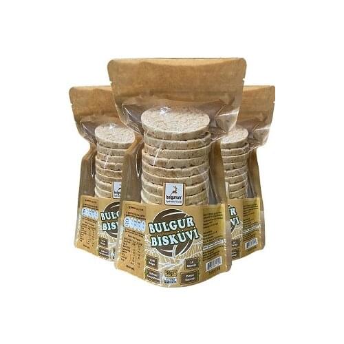 Bulgurum Organic Bulgur Biscuits 90 Gr. X 3 pcs