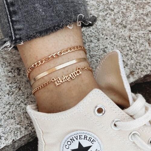 Bohemia Chain Anklets for Women Foot Accessories 2021 Summer Beach Barefoot Sandals Bracelet ankle on the leg Female