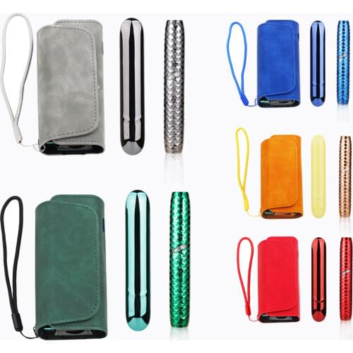 5 Colors Flip Bag for Iqos 3.0 Duo Case Side Cover Cap Tube Pouch Holder Double Book Wallet Leather Covers Accessories